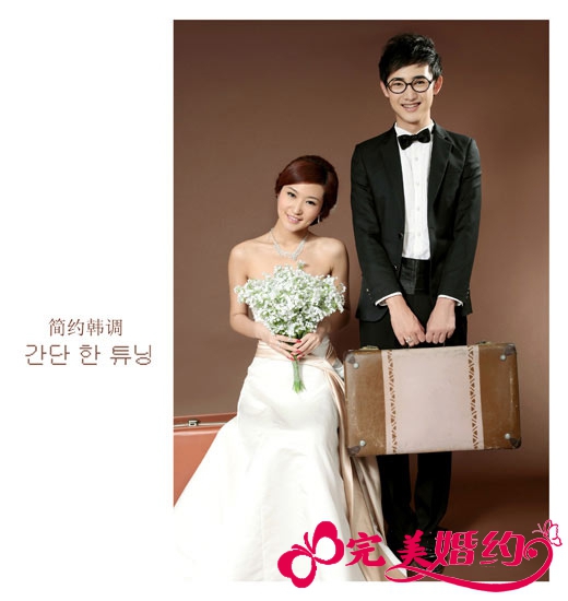 韩式婚纱照的一些元素 清新淡雅是主流