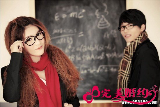 唯美校园婚纱照欣赏 重温童年的美好
