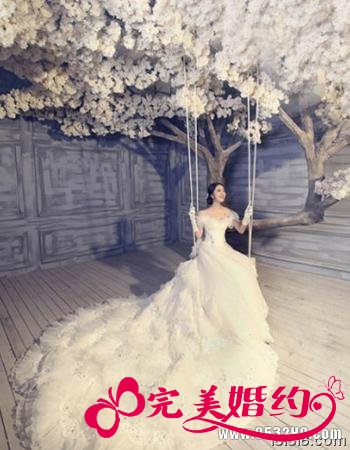 婚纱照片欣赏二：享受回味童趣的味道