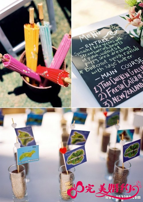 美丽婚礼巧策划 漂亮太阳伞来助阵