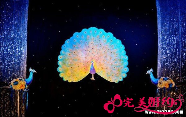 孔雀主题婚礼策划