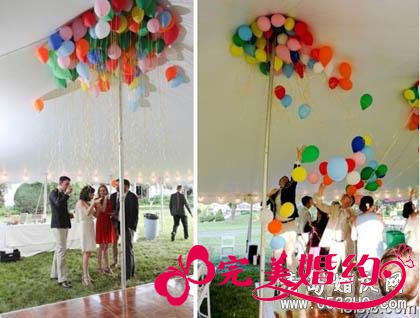 创意婚礼1：氢气球房顶