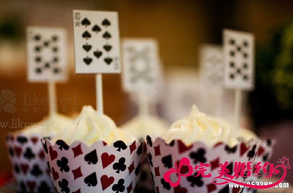 独特个性扑克主题婚礼 感受扑克的爱情魔力