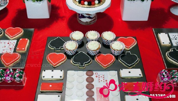独特个性扑克主题婚礼 感受扑克的爱情魔力