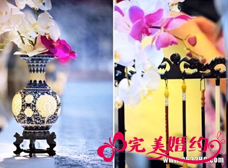 青花瓷主题婚礼——迎宾区设计
