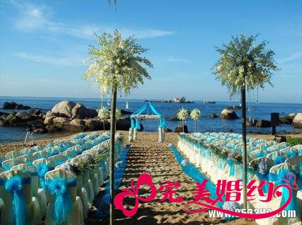 创意海滩婚礼方案 体验结婚浪漫情怀