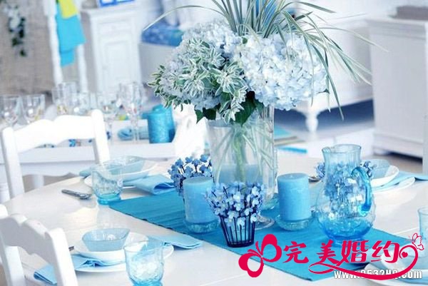 白蓝色海洋主题婚礼策划方案