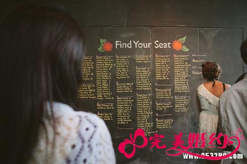 DIY个性婚礼小物件：坐席表