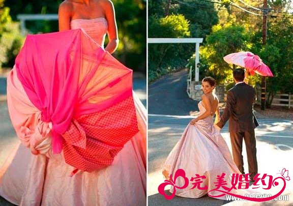 美观又实用的造型伞 为婚礼增光添彩