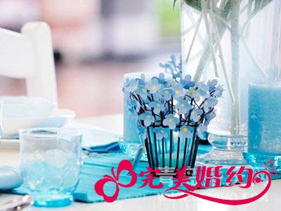 蓝色海洋婚宴布置风格让婚礼更生动
