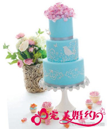 绝美春意婚礼蛋糕 释放春天的温馨气息