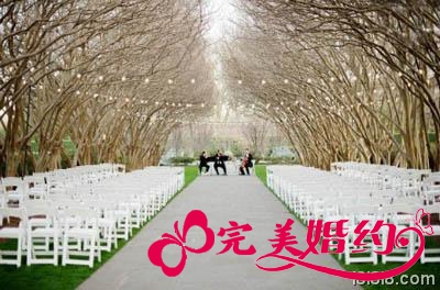 复古小清新的diy婚礼现场布置2