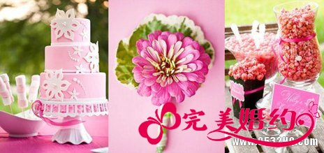 粉红爱恋主题婚礼——甜美小吃