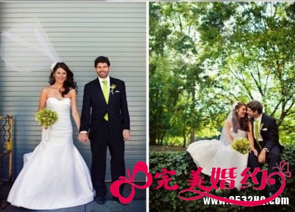 绿色主题婚礼——新娘捧花