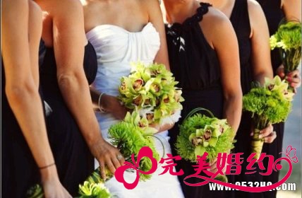 绿色主题婚礼——新娘捧花