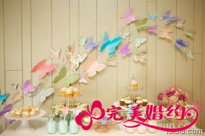 蝴蝶主题婚礼布置2