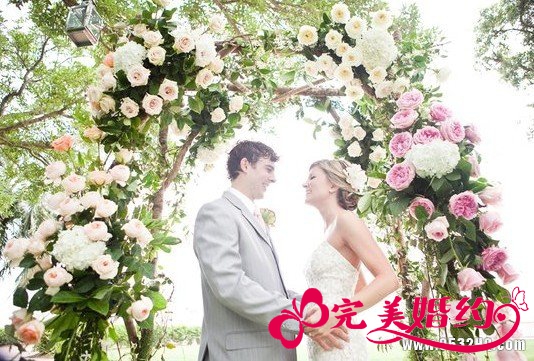 全鲜花婚礼花门