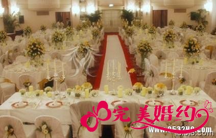 圣洁阳光的西式婚礼布置一：