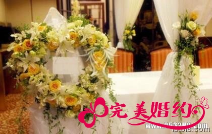 圣洁阳光的西式婚礼布置二：