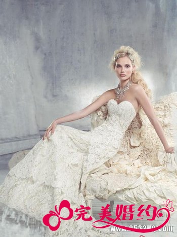 白色仙女气质婚纱 纯净唯美打造动人新娘