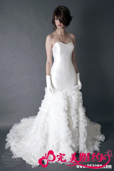 摩登芭比新娘婚纱 尽显新娘梦幻与优雅