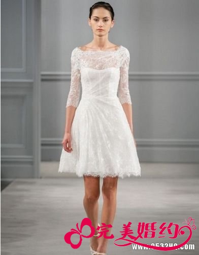 精致短裙婚纱 让你成为春夏最佳女主角