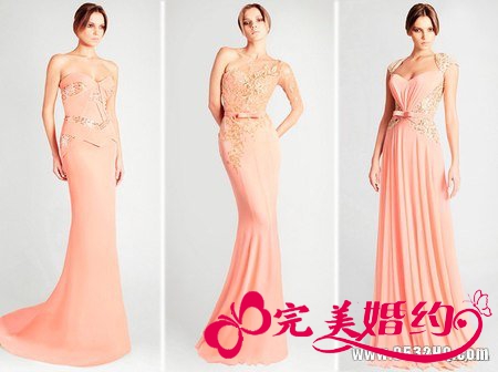 糖果色新娘礼服 让你成为盛夏最闪亮的新娘