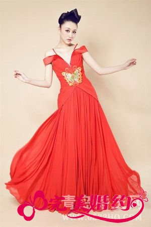 夺人眼球的非典型中式元素新娘礼服