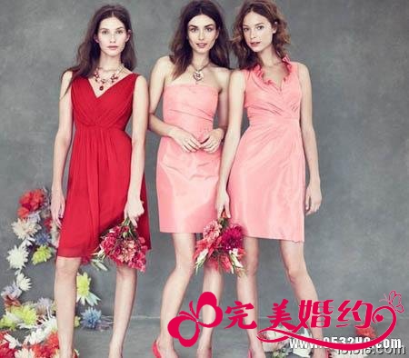 糖果色伴娘礼服3