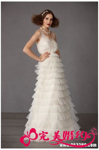 Bhldn精致复古婚纱 展现典雅新娘气质