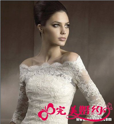 2013年新款蕾丝婚纱礼服 成就端庄新娘