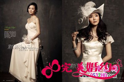 素雅王艳婚纱大片