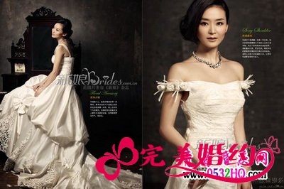 素雅王艳婚纱大片