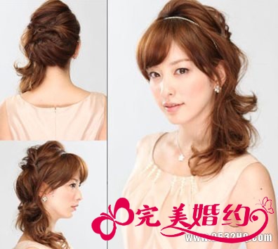 DIY甜美新娘发型 变身360度无死角美人