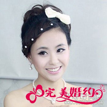 清新自然新娘造型