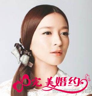 2012最新新娘发型2、韩式新娘盘发发型
