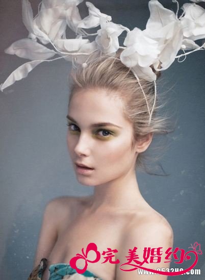新娘头饰之白色经典