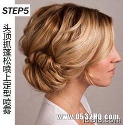 流行美新娘发型 diy5