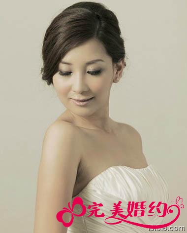 柔媚新娘发型设计图片