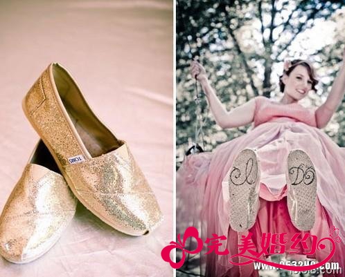 一、婚鞋不一定要高跟鞋