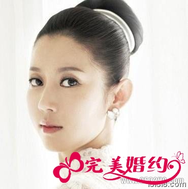 韩式新娘妆复古造型