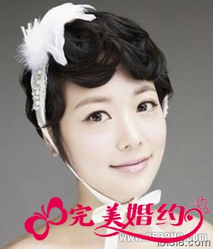 新娘发型设计4:新式公主短发