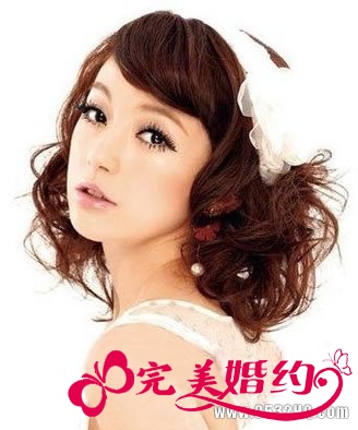 超短发新娘造型 让你成为最亮眼的新娘