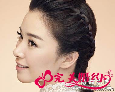 辫子新娘头发造型2