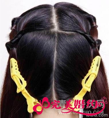 韩式新娘发型步骤4