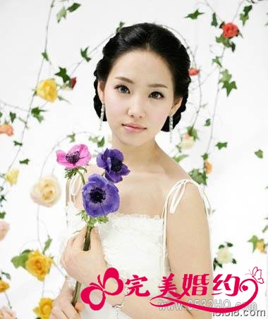 花之浪漫 2012韩式新娘发型3