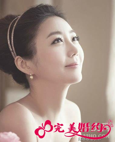 适合80-82年的最新韩式新娘发型2