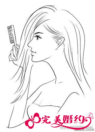 韩式新娘盘发教程