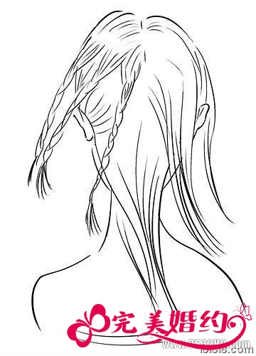 韩式新娘盘发教程 2