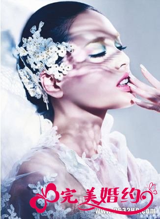 蕾丝新娘妆造型之魅力眼妆